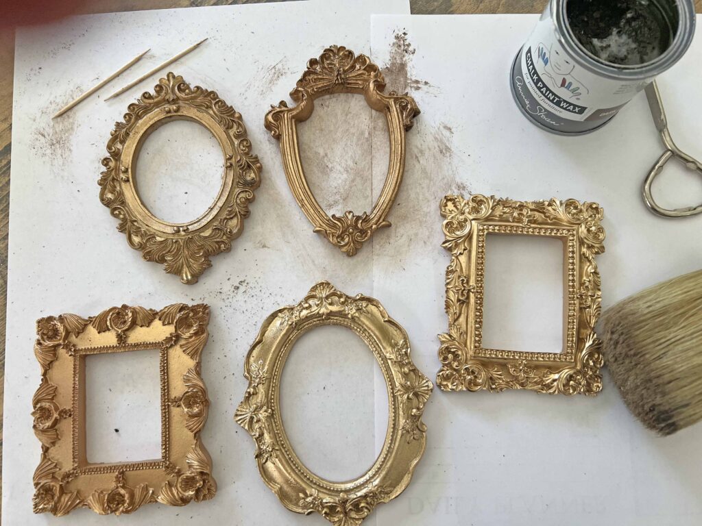 vintage sheet music frame Christmas ornaments DIY