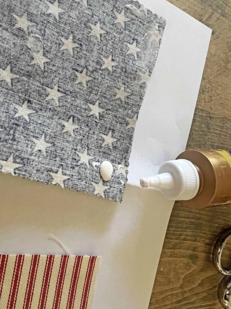 vintage spindle flag DIY