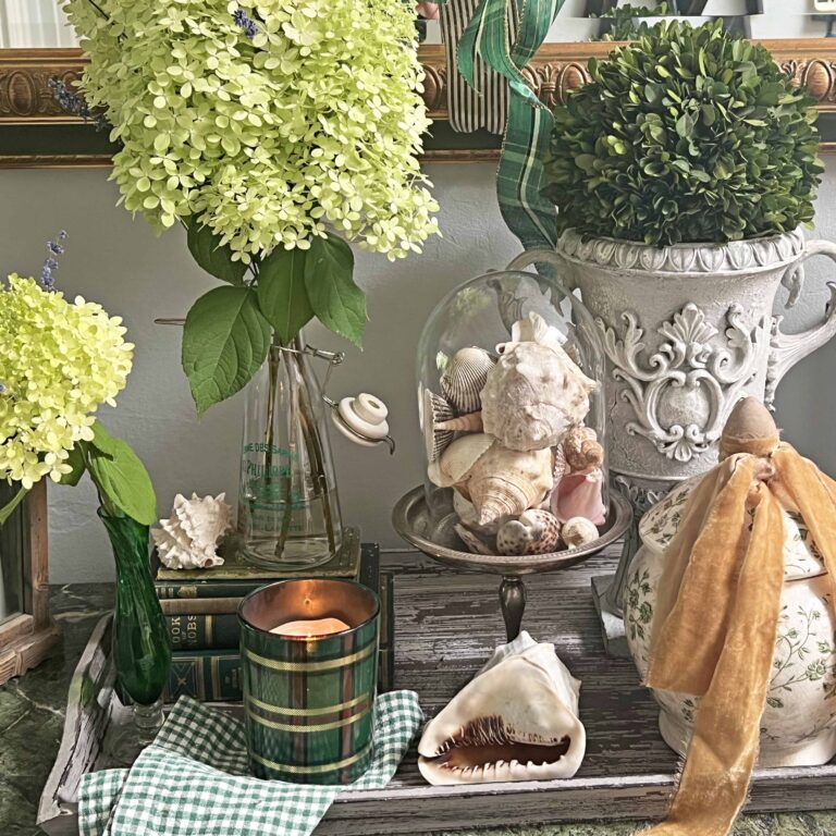 A Summer Foyer Styling with Thrifted Finds