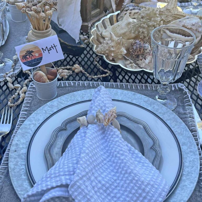 Beach Vibe Inspired Tablescape