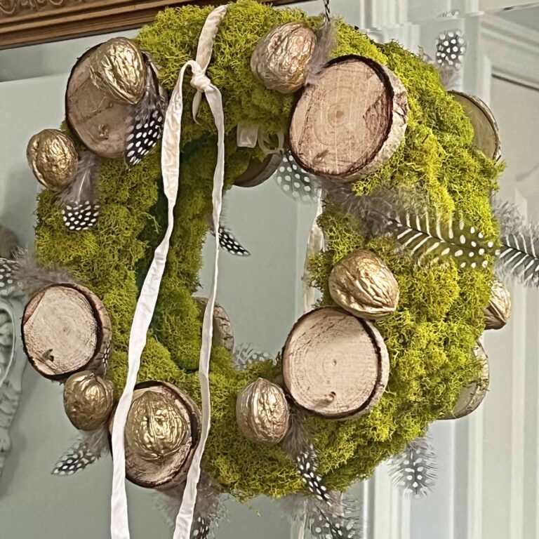 Moss Wreath DIY with Organic Touches