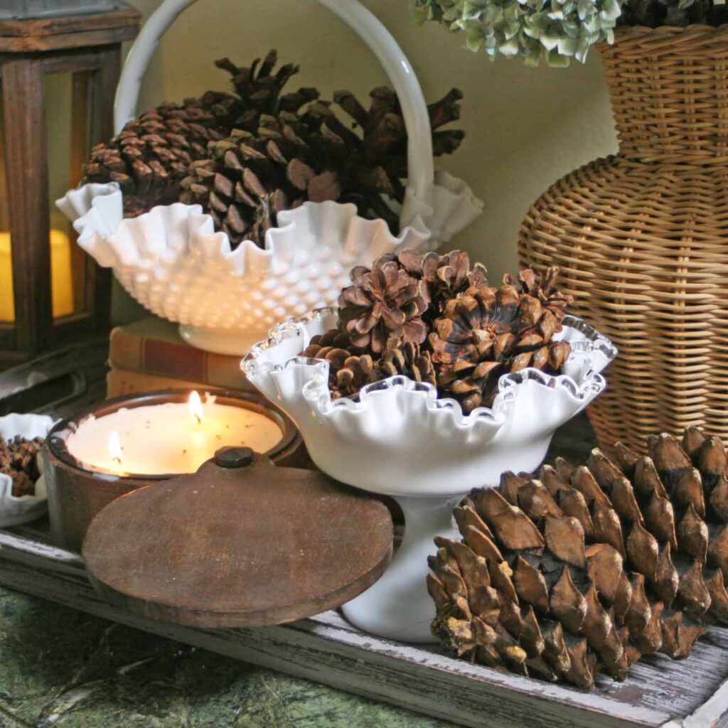 pine cone decor