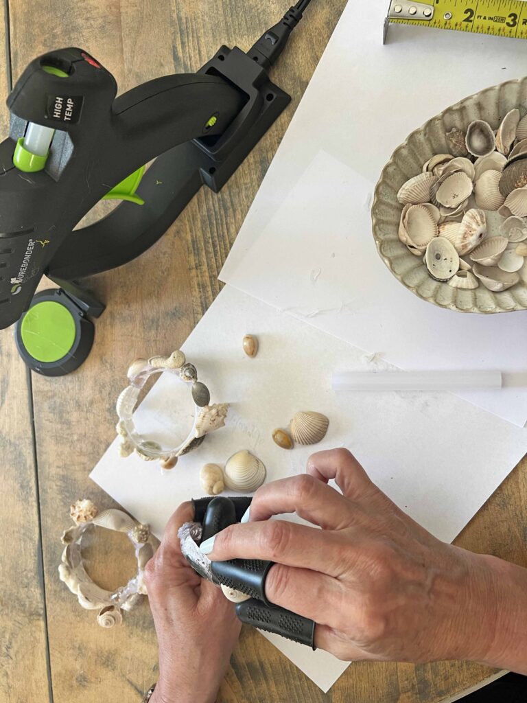 sea shell napkin ring DIY