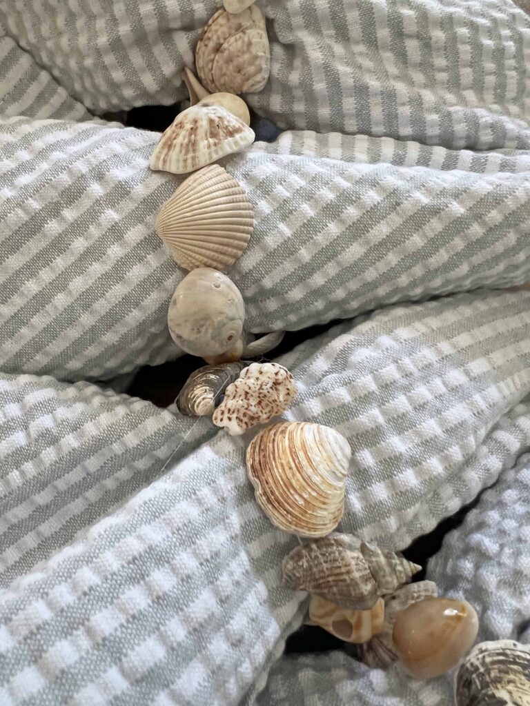 sea shell napkin ring DIY