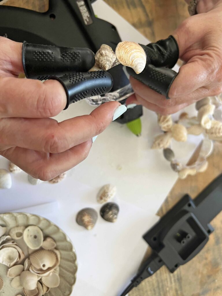 sea shell napkin ring DIY