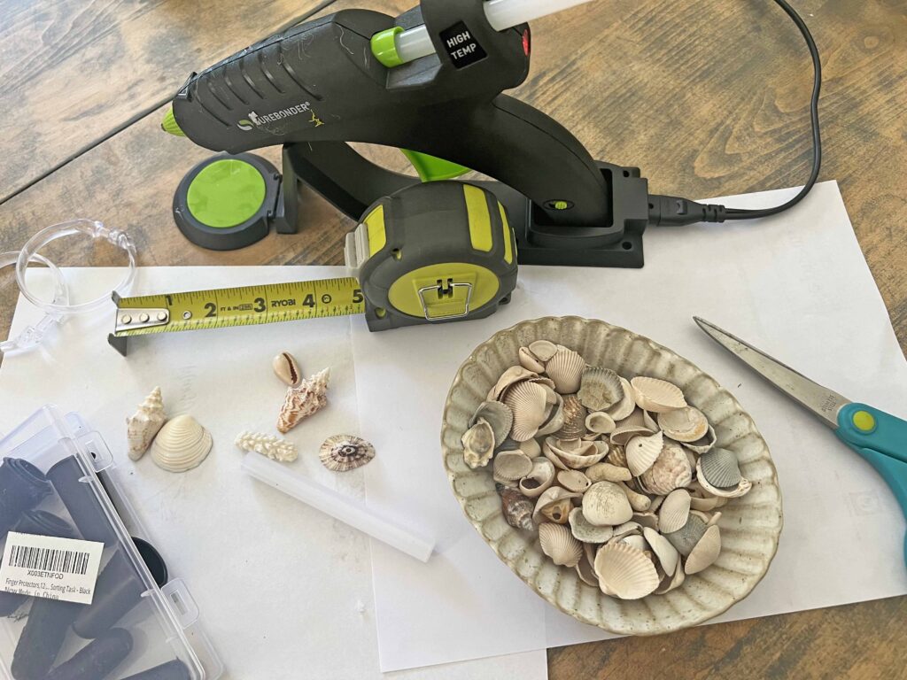 sea shell napkin ring DIY