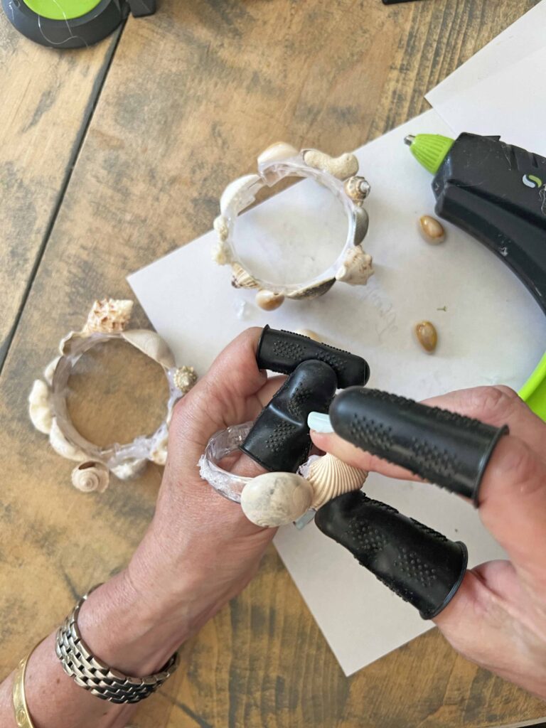 sea shell napkin ring DIY