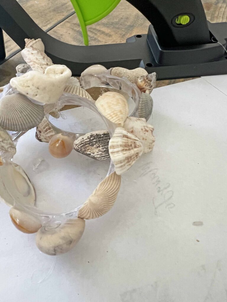 sea shell napkin ring DIY