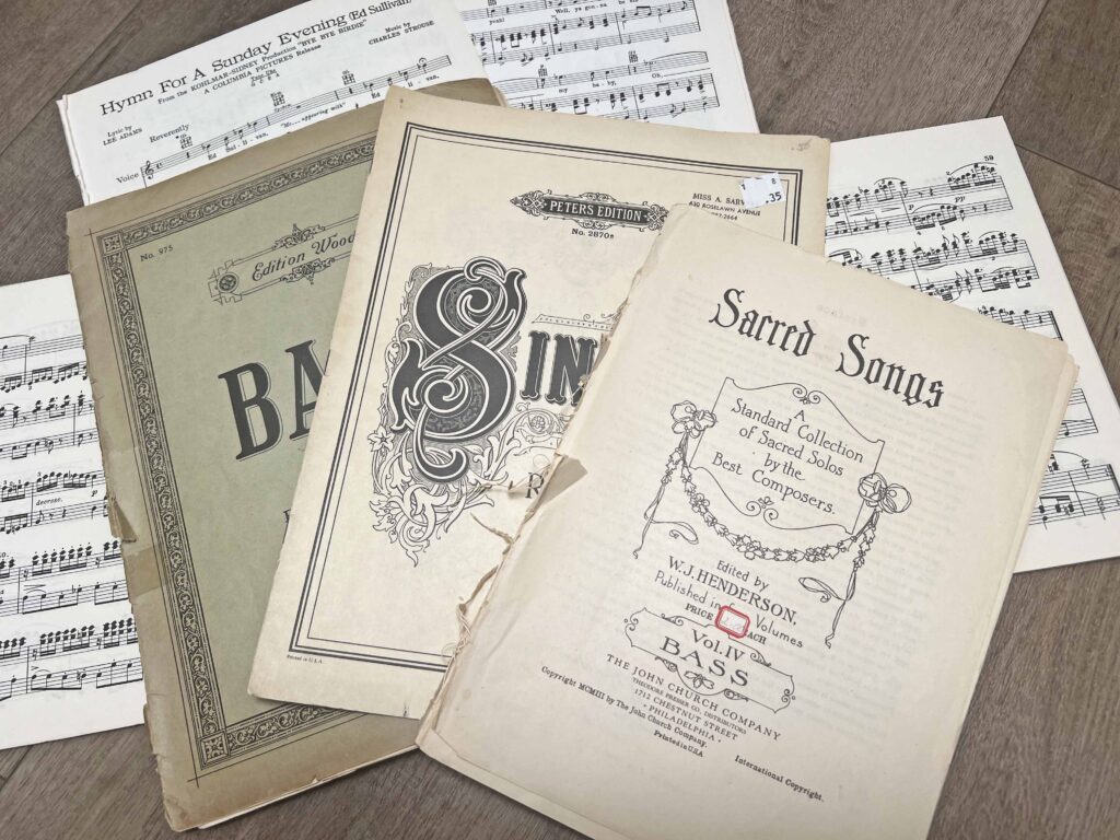 thrifted vintage sheet music