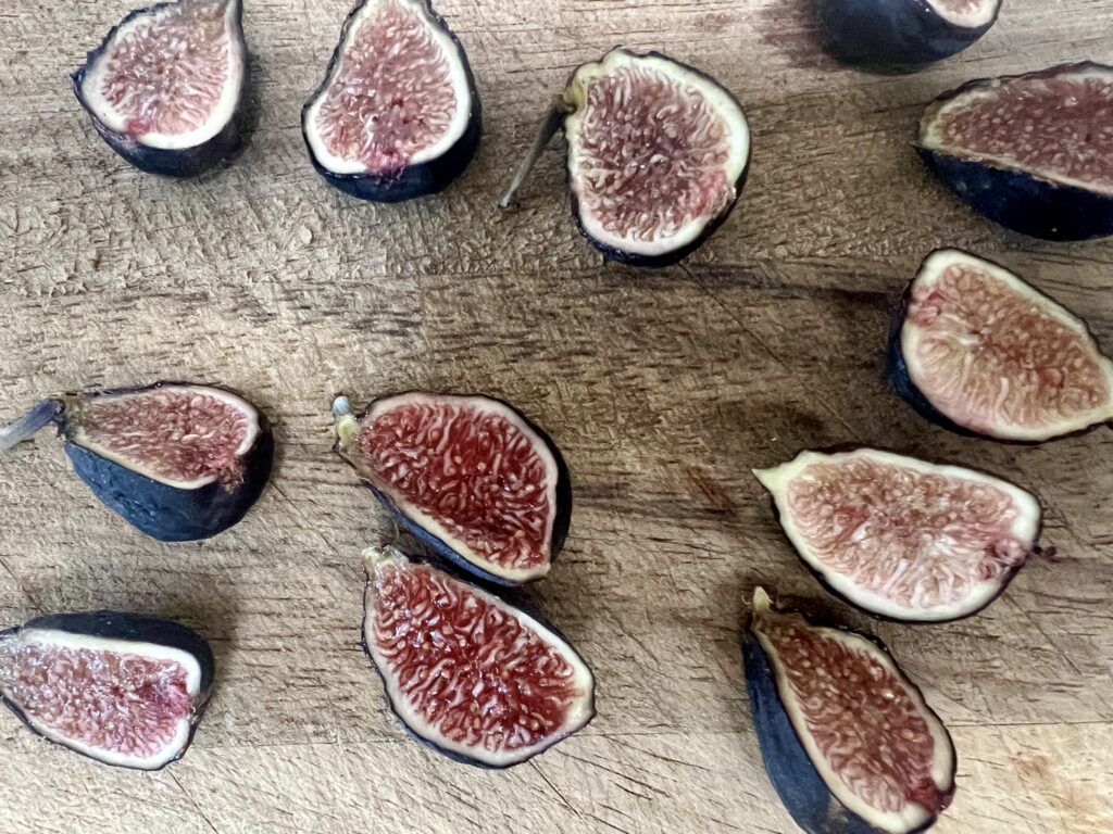 arugula, brûlée fig, prosciutto and burrata salad recipe