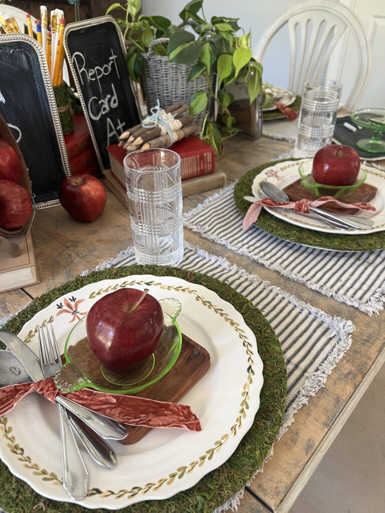 back to school tablescape