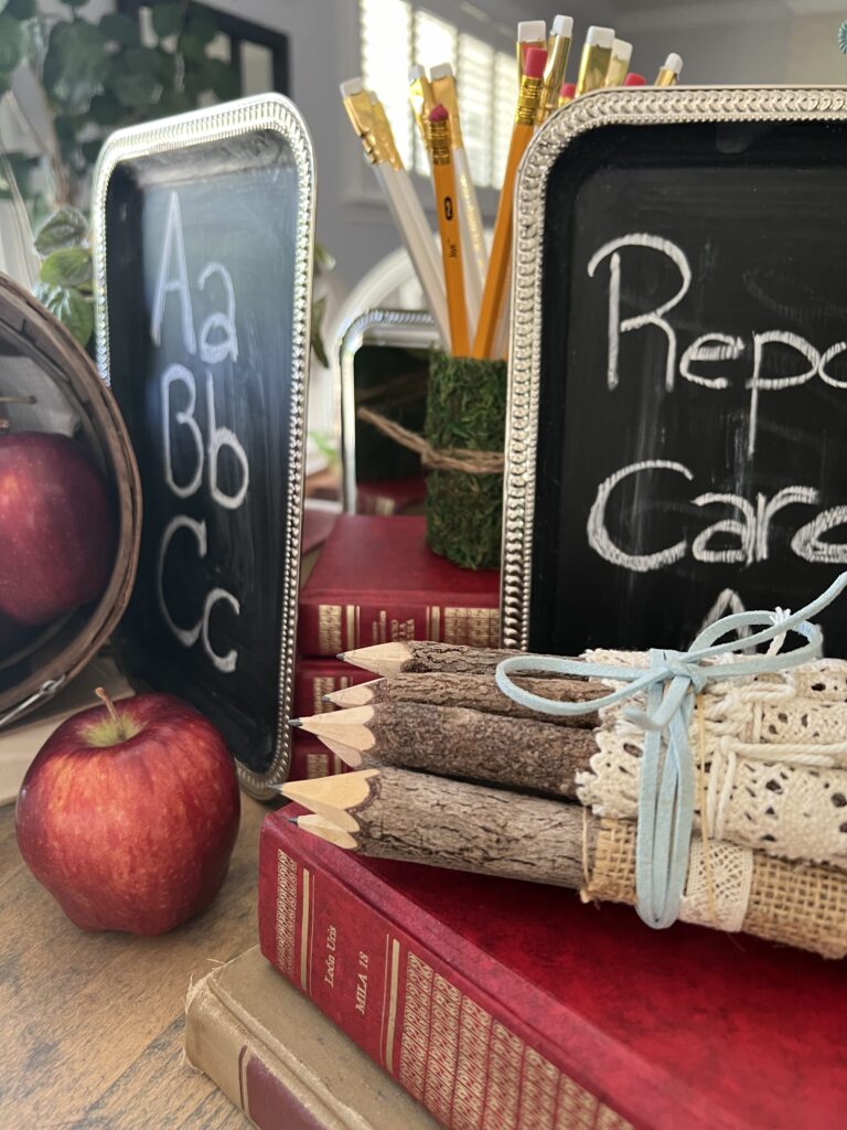 back to school tablescape
