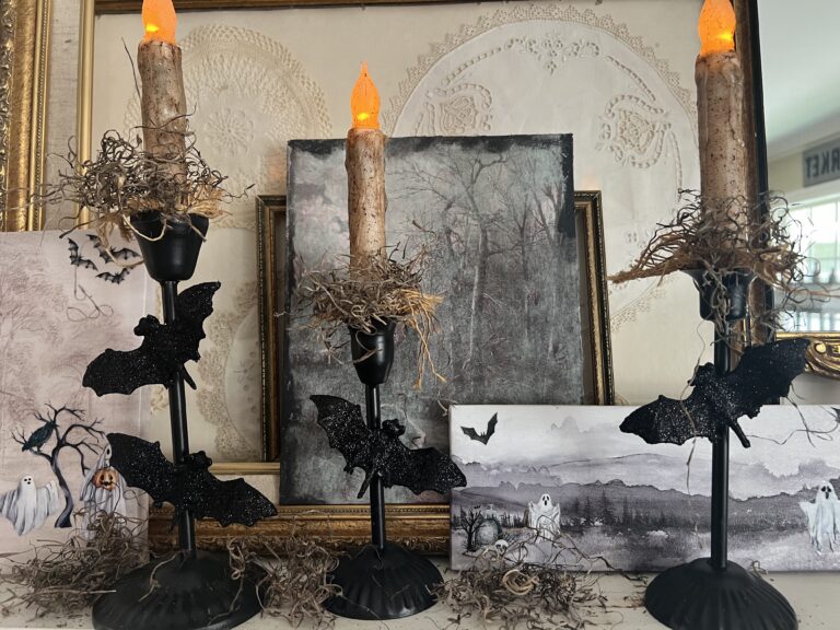 Super Easy DIY Bat Candelabra
