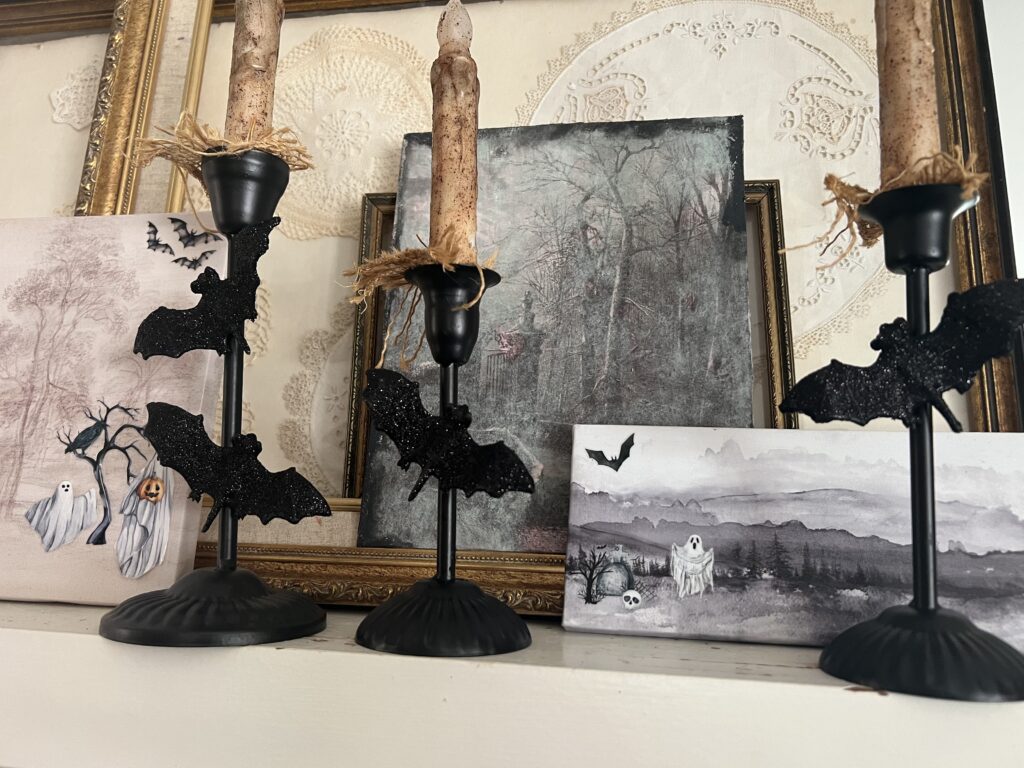 bat candelabra DIY