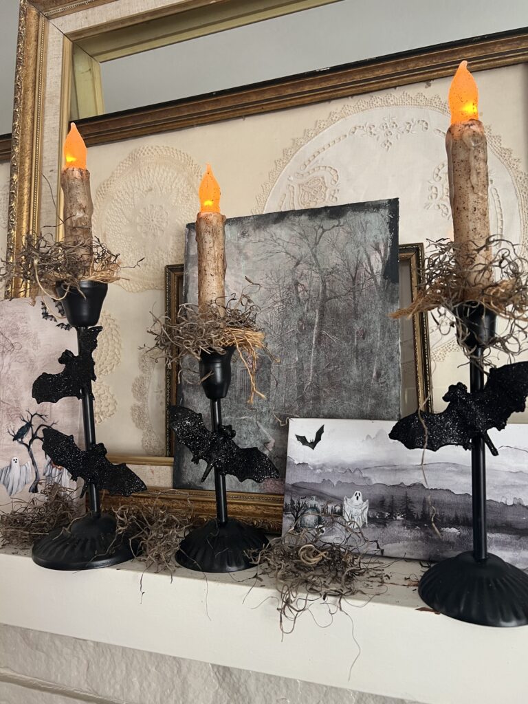 bat candelabra DIY