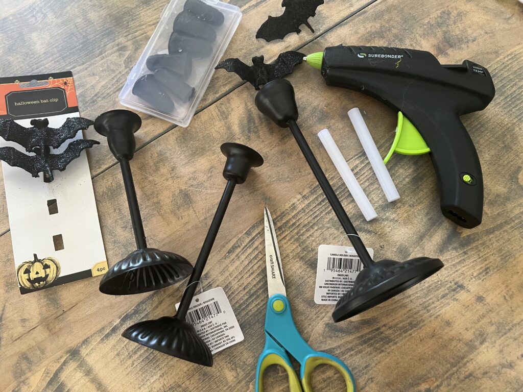 bat candelabra DIY