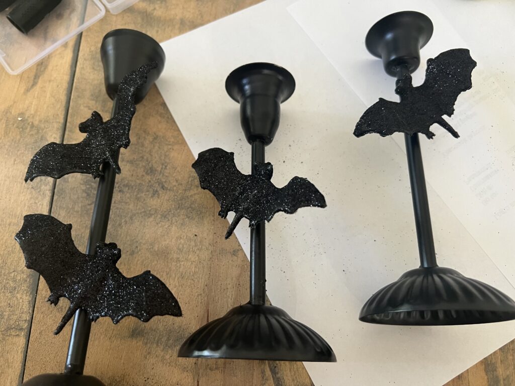 bat candelabra DIY