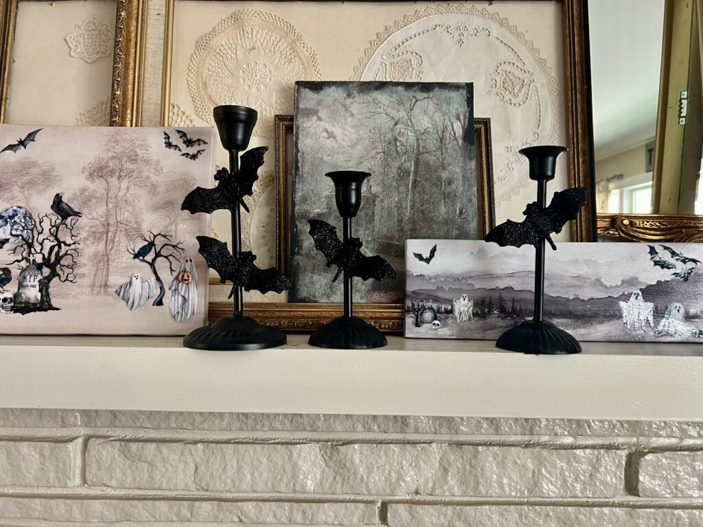 bat candelabra DIY