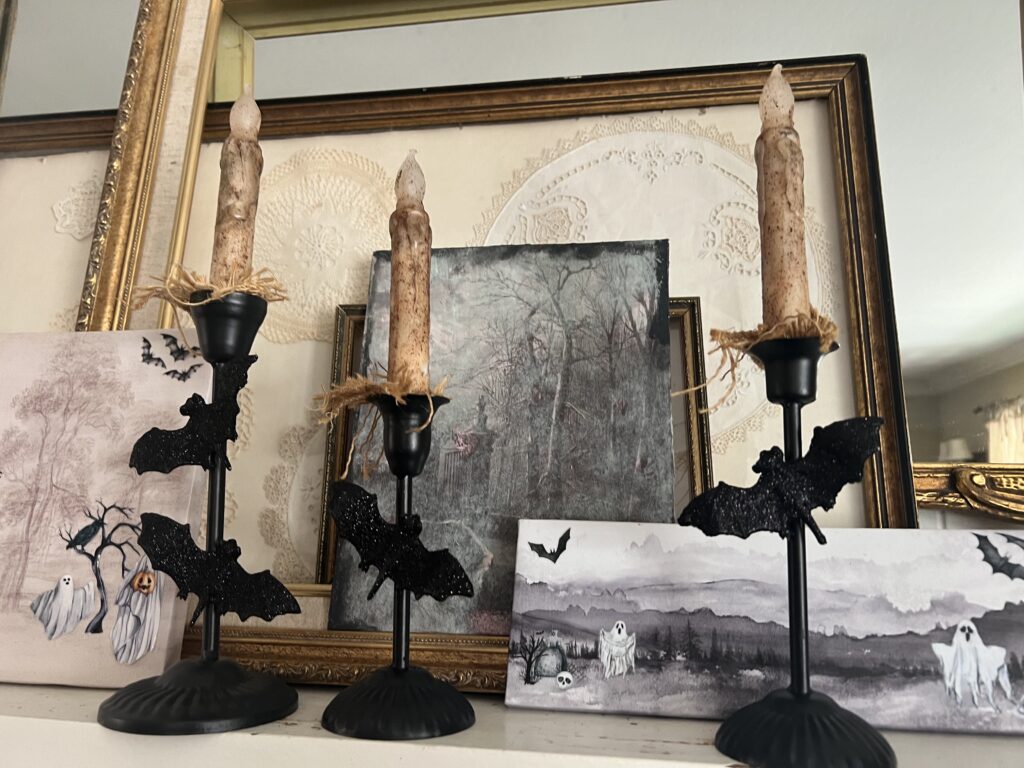 bat candelabra DIY