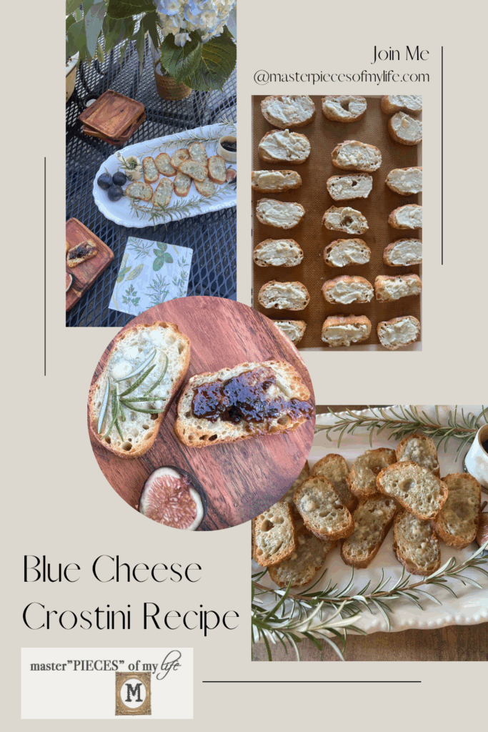 blue cheese crostini recipe Pinterest