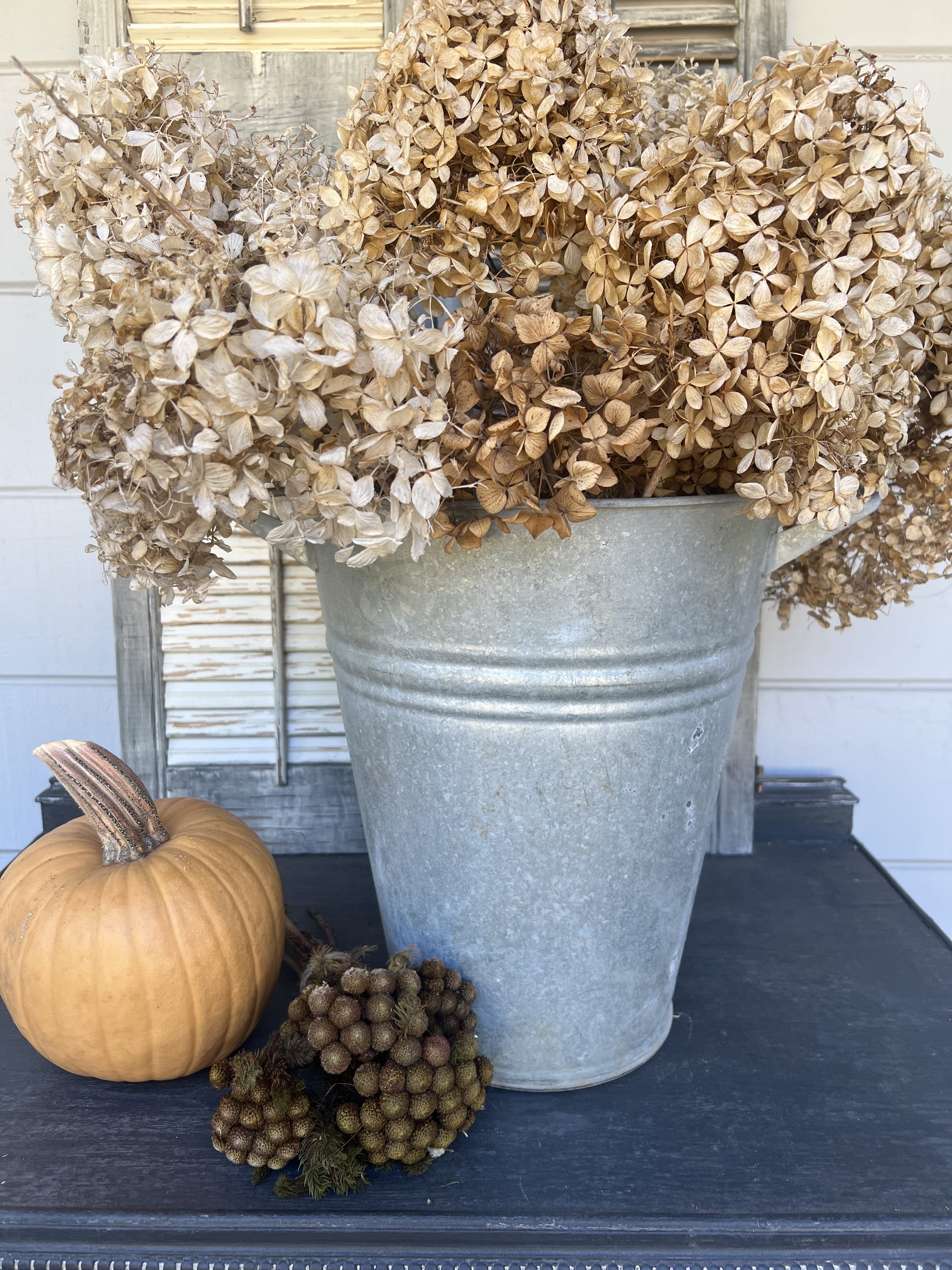 decorating for fall with moody blooms