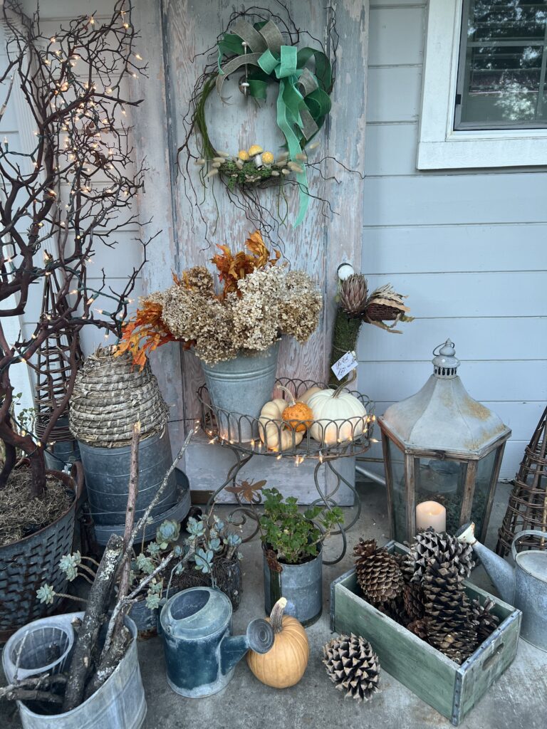 outdoor decor styling