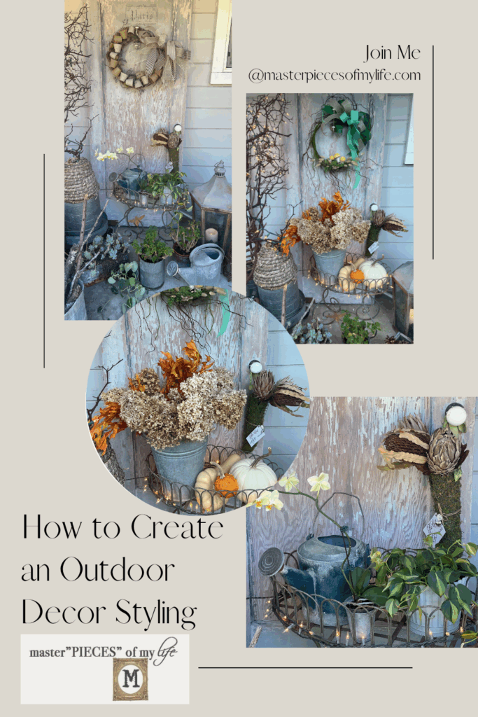 outdoor decor styling Pinterest
