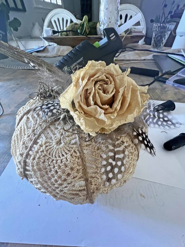 easy boho pumpkin DIY