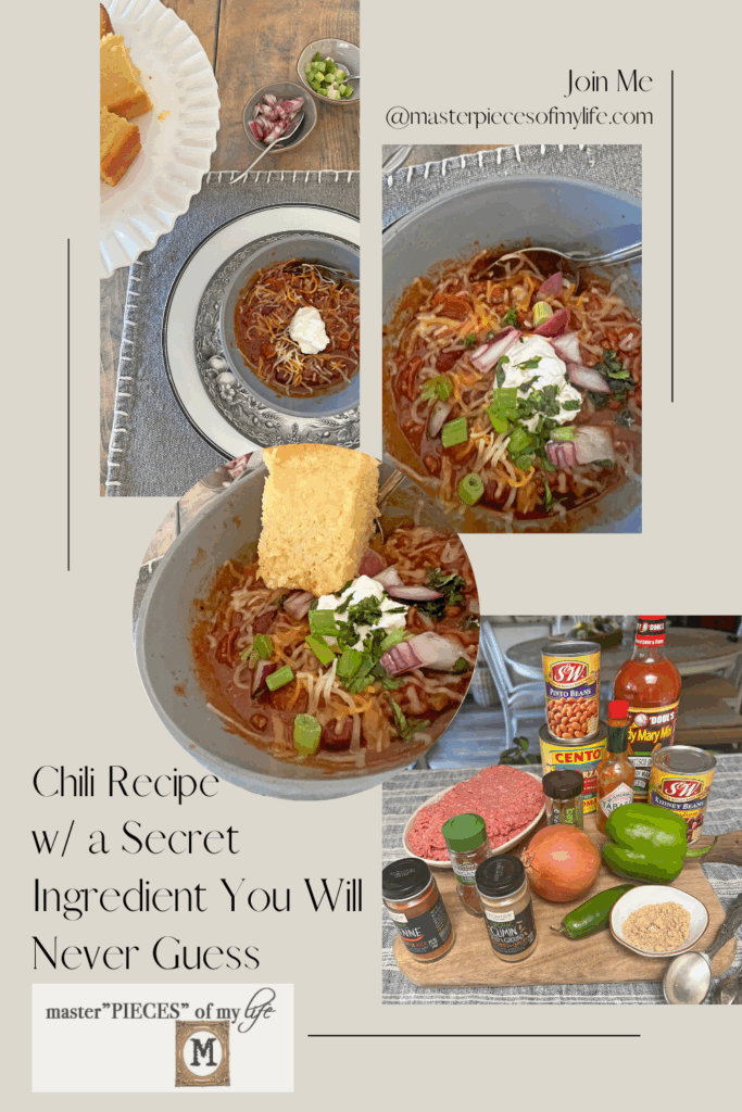 chili recipe secret ingredient Pinterest