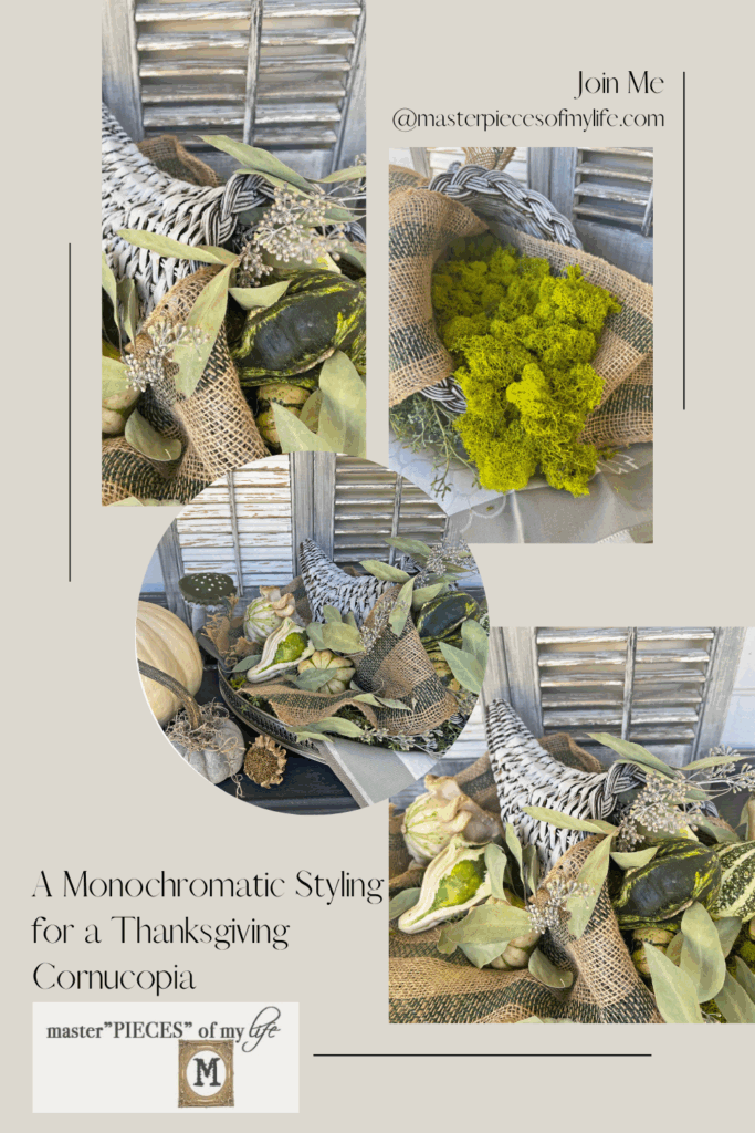 Styling a monochramatic cornucopia Pinterest