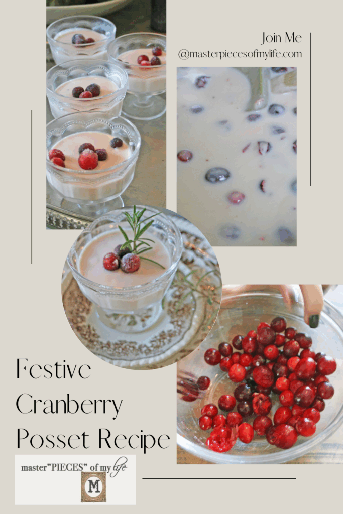 cranberry Posset recipe Pinterest