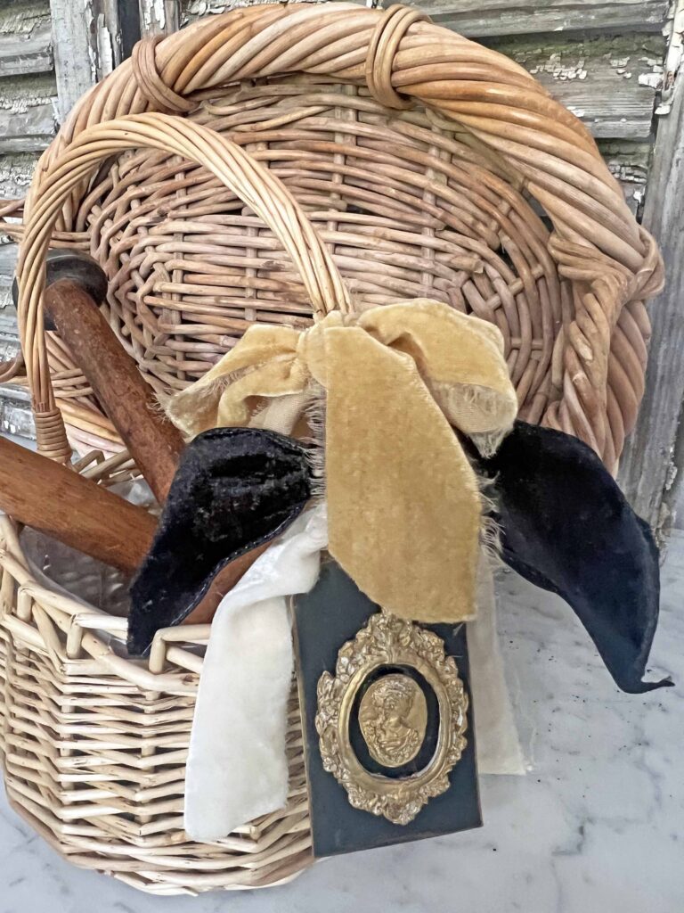 super easy thrifted basket make-over