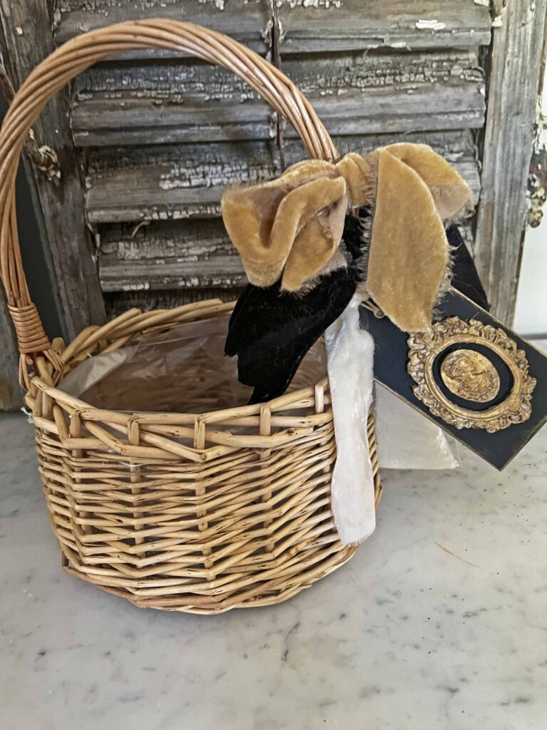 super easy thrifted basket make-over