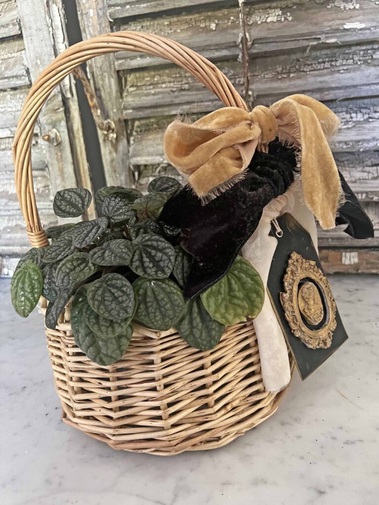 super easy thrifted basket make-over