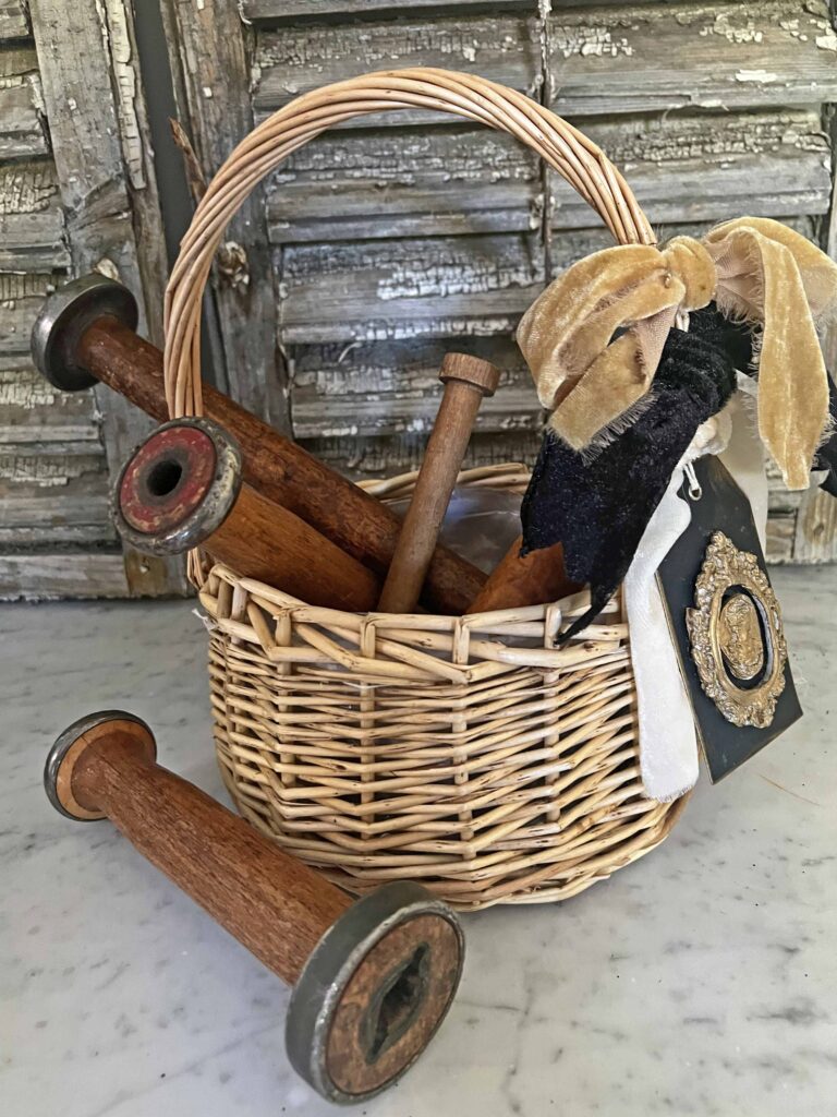 super easy thrifted basket make-over