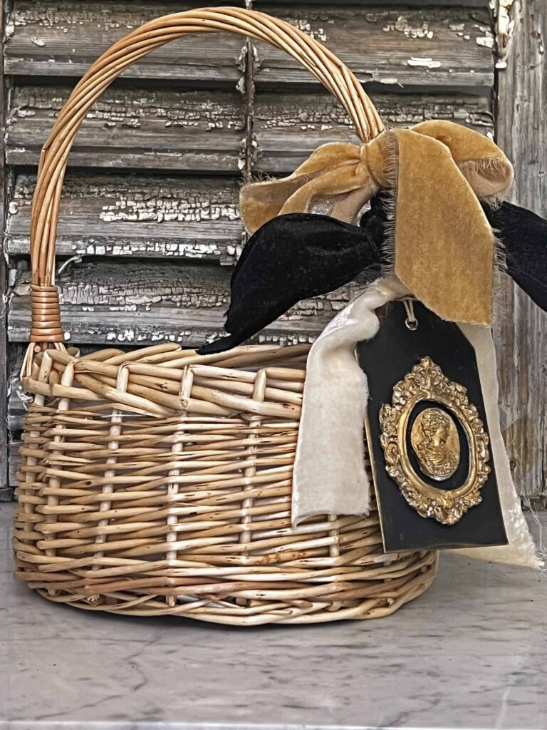super easy thrifted basket make-over