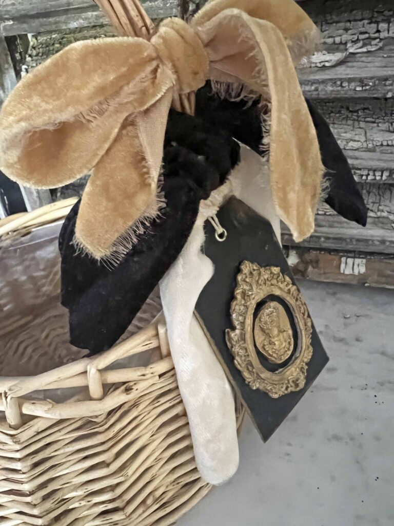 super easy thrifted basket make-over