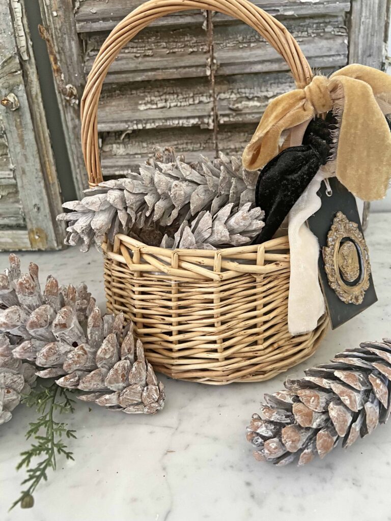 super easy thrifted basket make-over