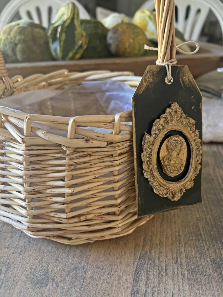 super easy thrifted basket make-over