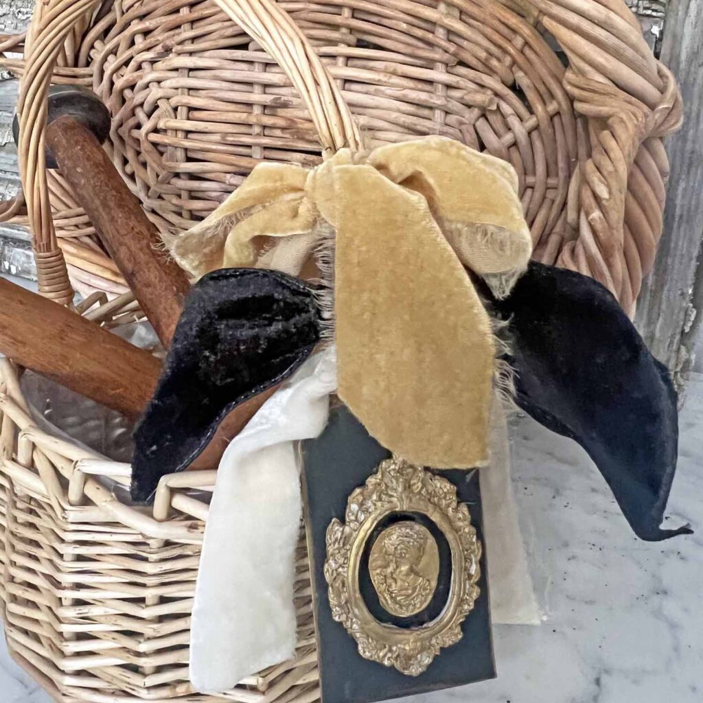 super easy thrifted basket make-over