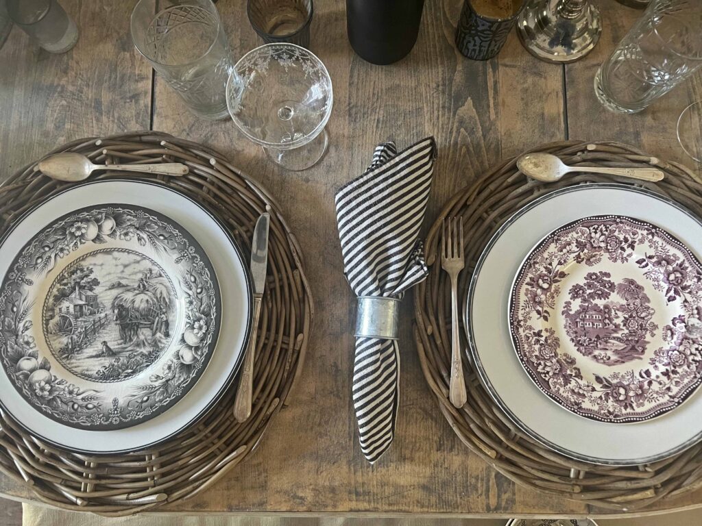 farmhouse halloween table styling