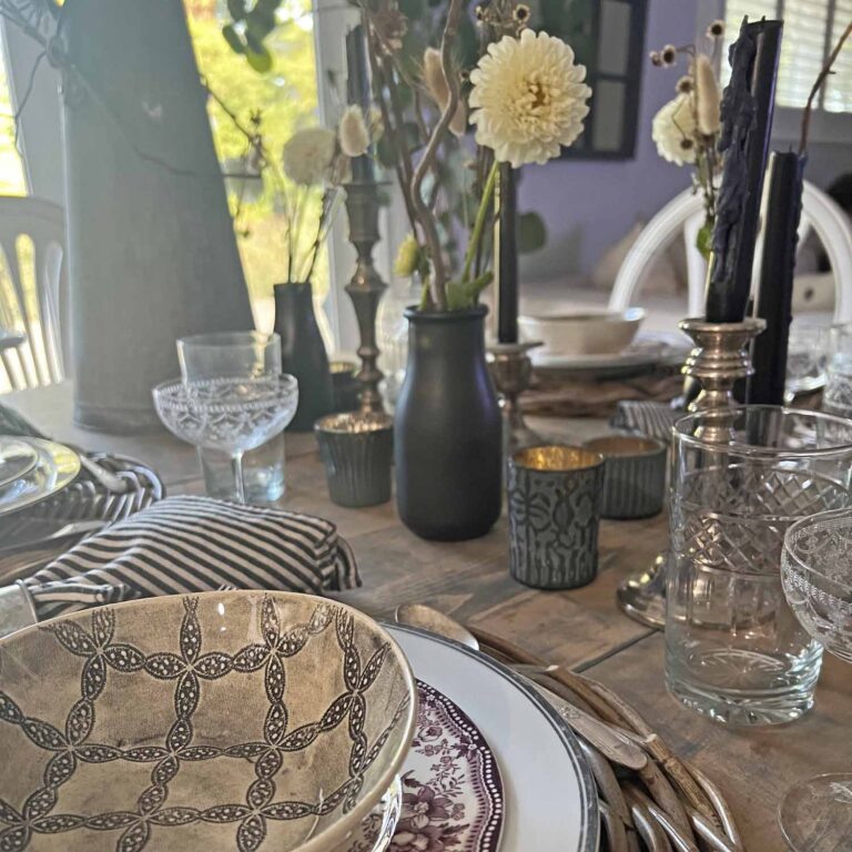 Farmhouse Halloween Table Styling