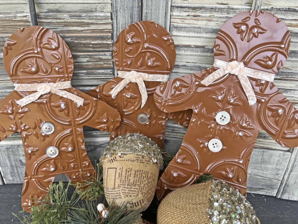 faux tile gingerbread men