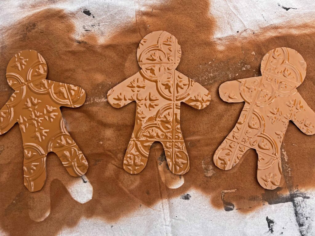 faux tile gingerbread men