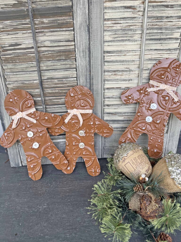 faux tile gingerbread men