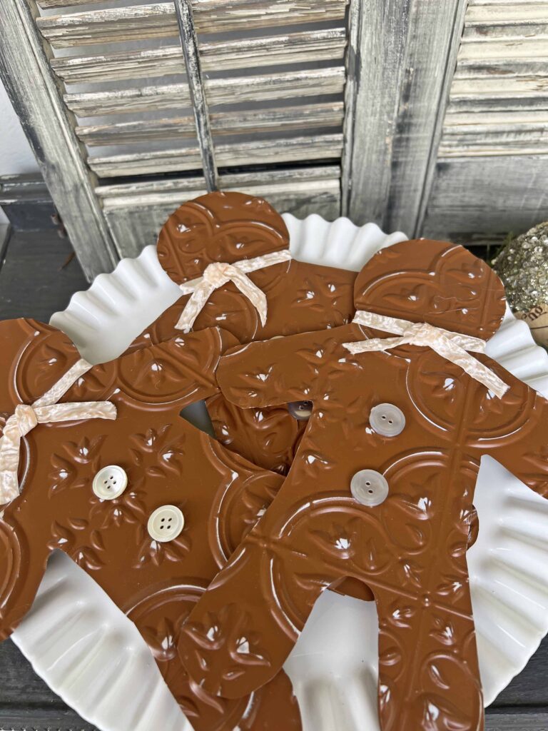 faux tile gingerbread men