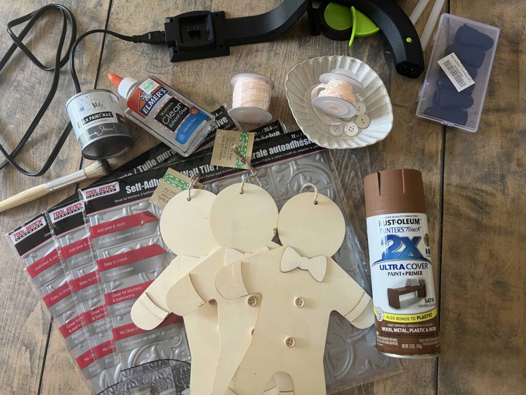 faux tile gingerbread men