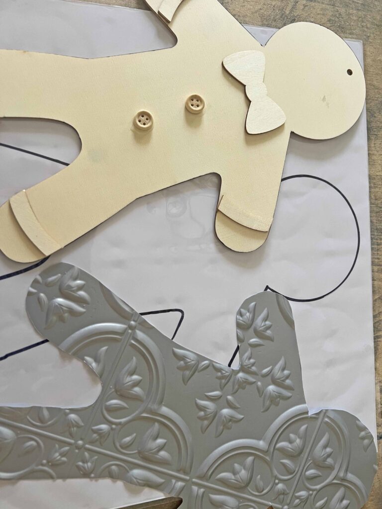 faux tile gingerbread men