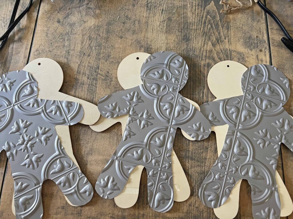 faux tile gingerbread men