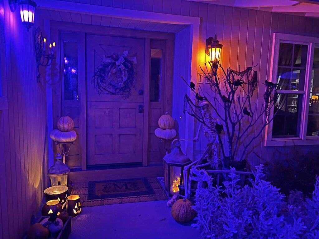 halloween outdoor decor details